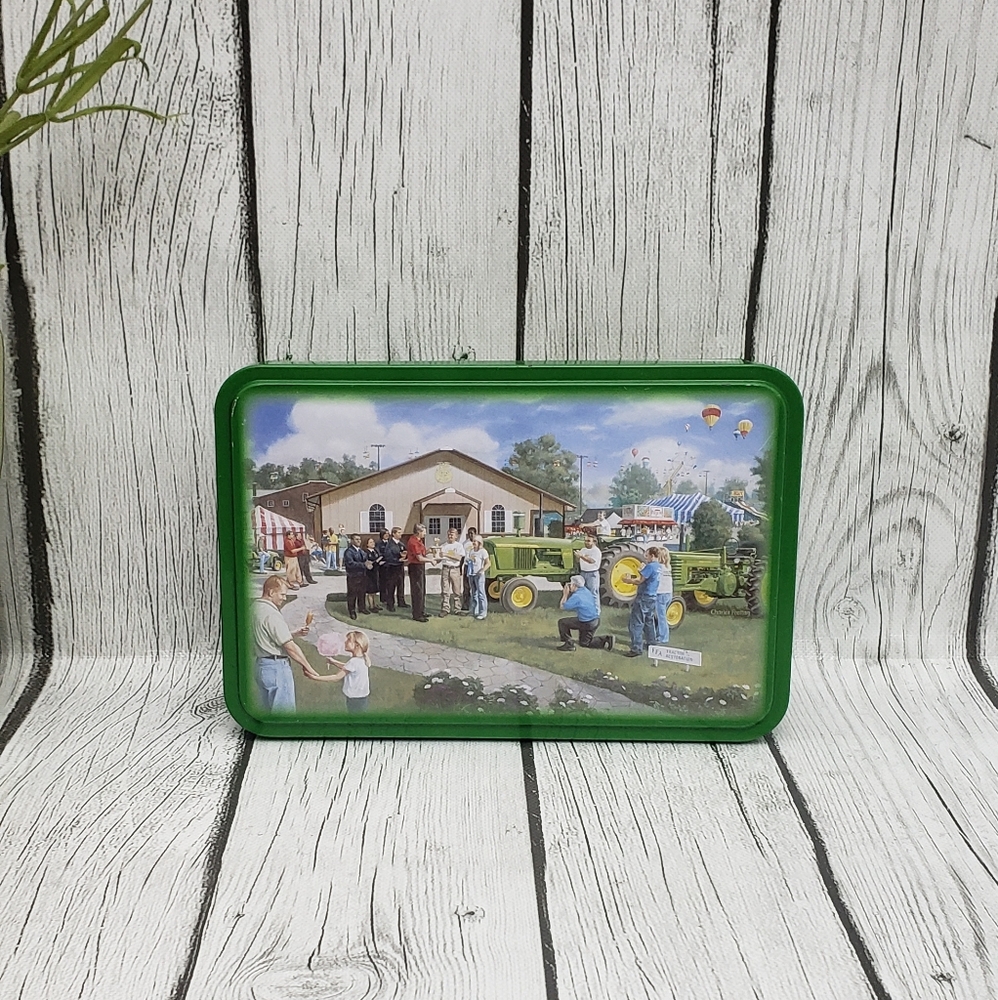 Vintage John Deere Collector’s Metal Tin Box